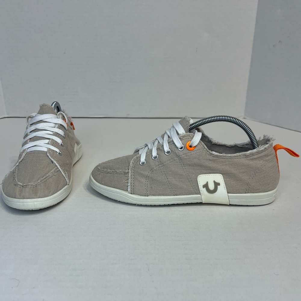 True Religion Sahana distressed canvas sneakers Size 7